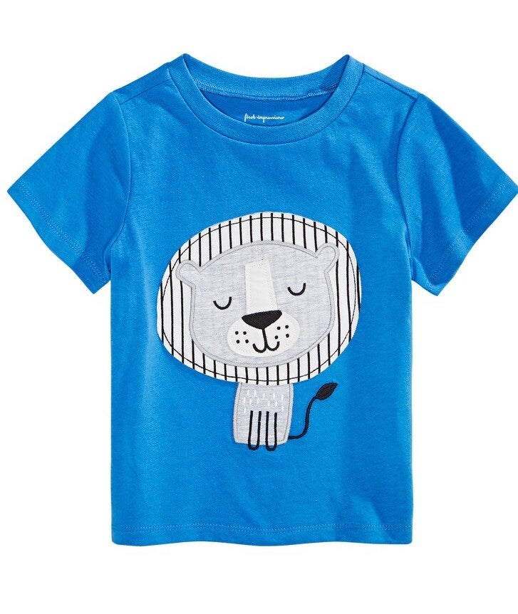 First Impressions Baby Boys Lion-Print long sleeve T-Shirt 12Months
