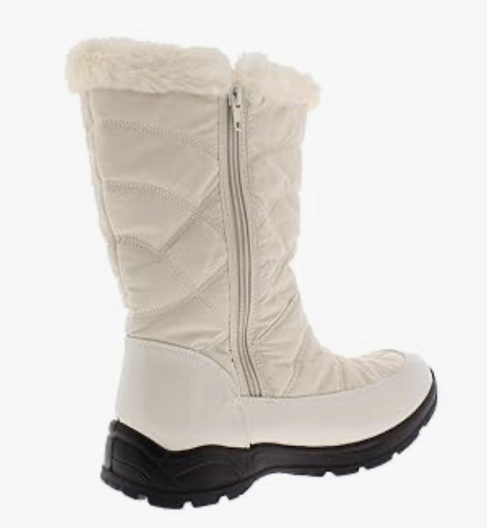 Easy Street Women's Easy Dry by Cuddle Waterproof Boots Winter White Size 10 M