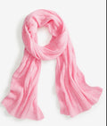 Charter Club Ribbed 100% Cashmere Scarf Women's One Size Bubblegum Heather