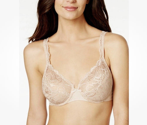 Bali Women's Lace Desire 2-Ply Underwire Bra 6543 Sand Color 36D