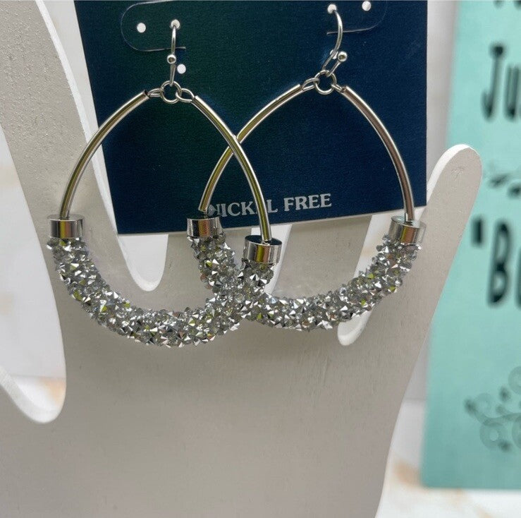 Sensitive Ears Tear Drop Earrings Nickel Free 