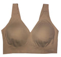 Calvin Klein Women's Invisibles Comfort Plunge Push-Up Bralette QF5785 XL Nude