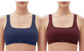 GAP Women's GapBody Ribbed Stretch Cotton  Bra, XS Navy