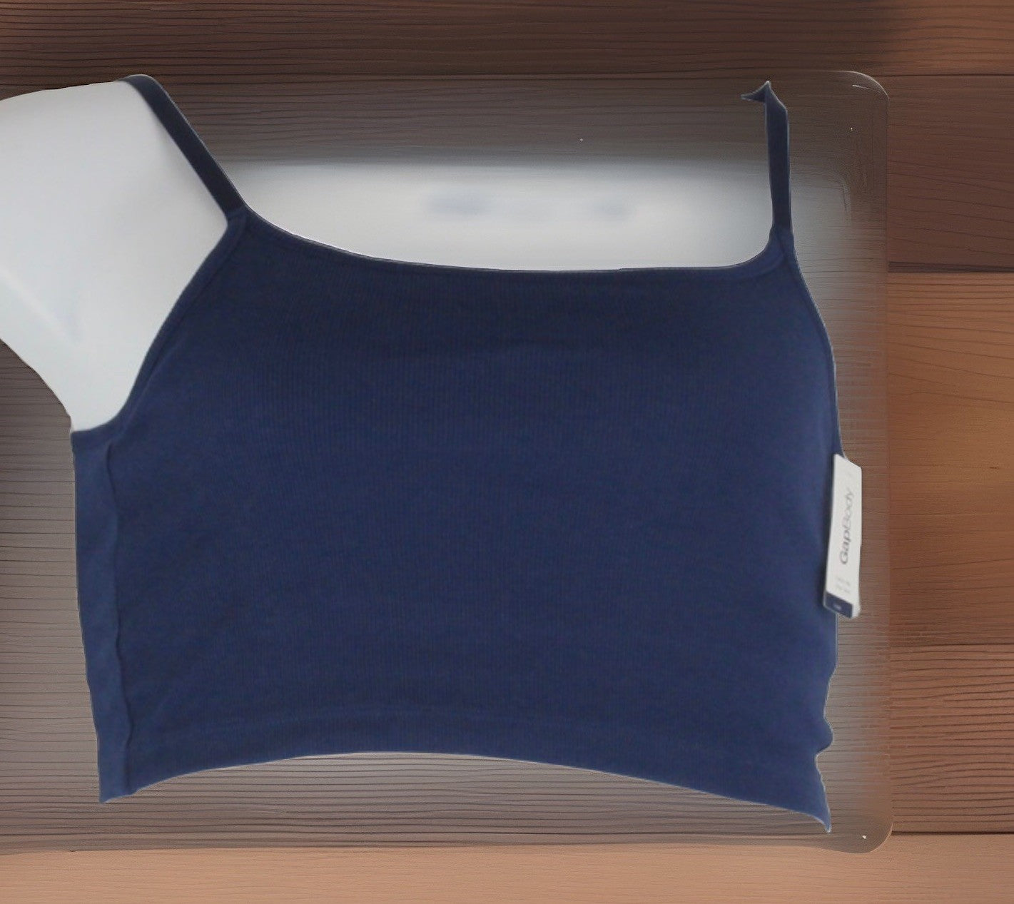 GAP GapBody Women's Logo Comfort Cropped Bralette Navy L