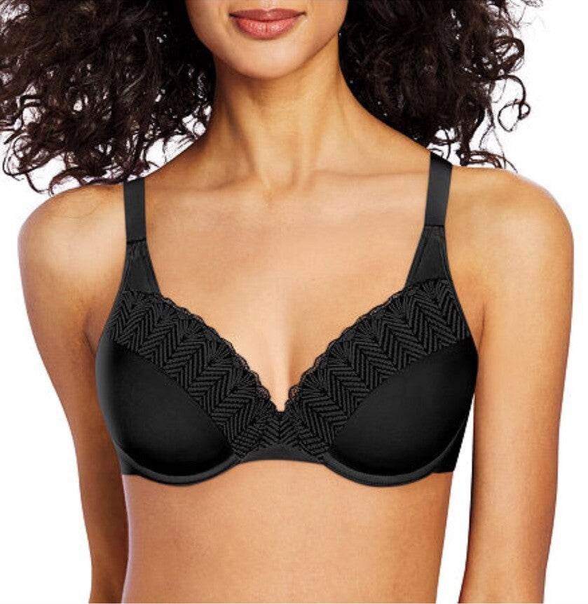 Bali Passion For Comfort Back Smoothing Underwire Bra DF0082 Black 36D