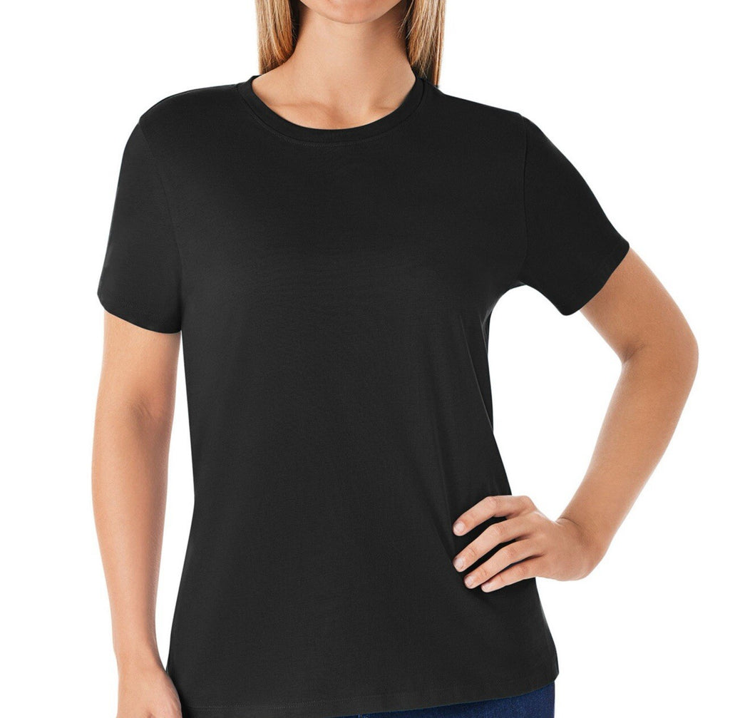 Members Mark Women's Essential Short Sleeve Relaxed Fit Crewneck Tee Size L