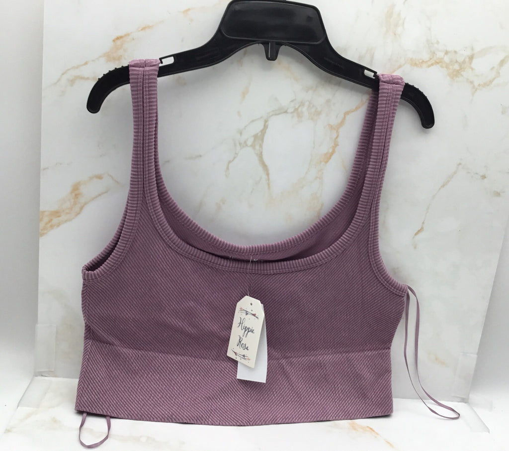 Hippie Rose Crop Top Style HF4K13938 Color Valerian Size XL
