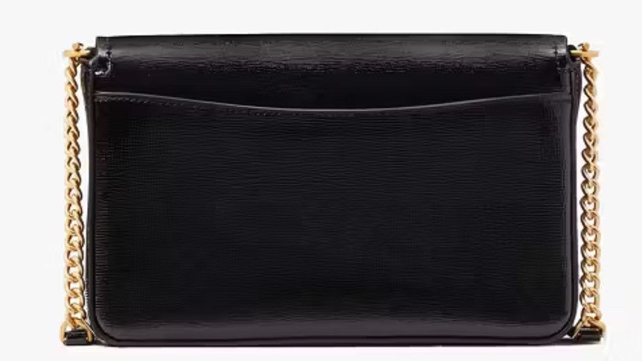 Kate Spade Morgan Bow Bedazzled Flap Chain Wallet Crossbody