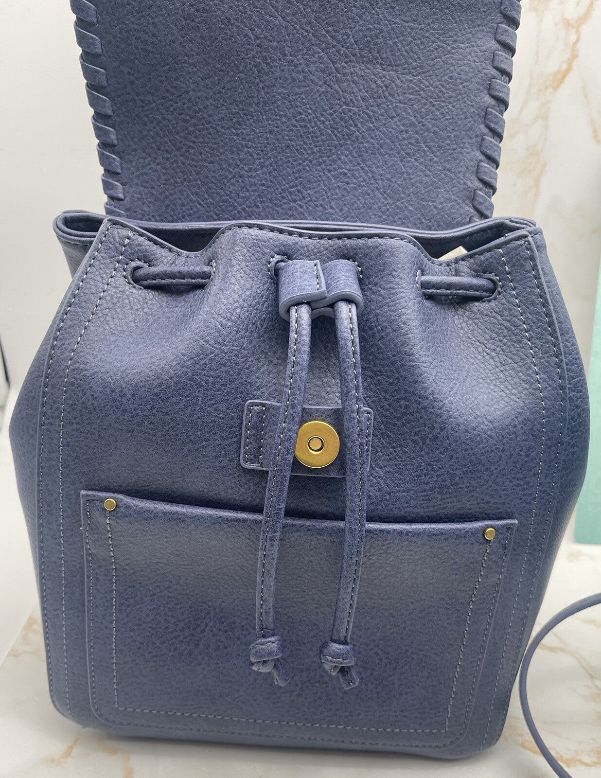 Style & CoWomen's Black Whip-stitch Backpack
