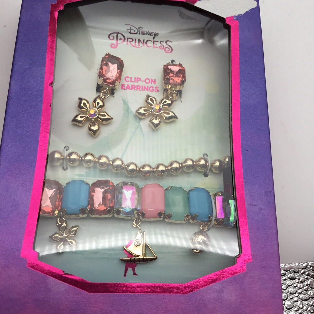 Kid's Princess Moana Multi Bracelet and Earring Set