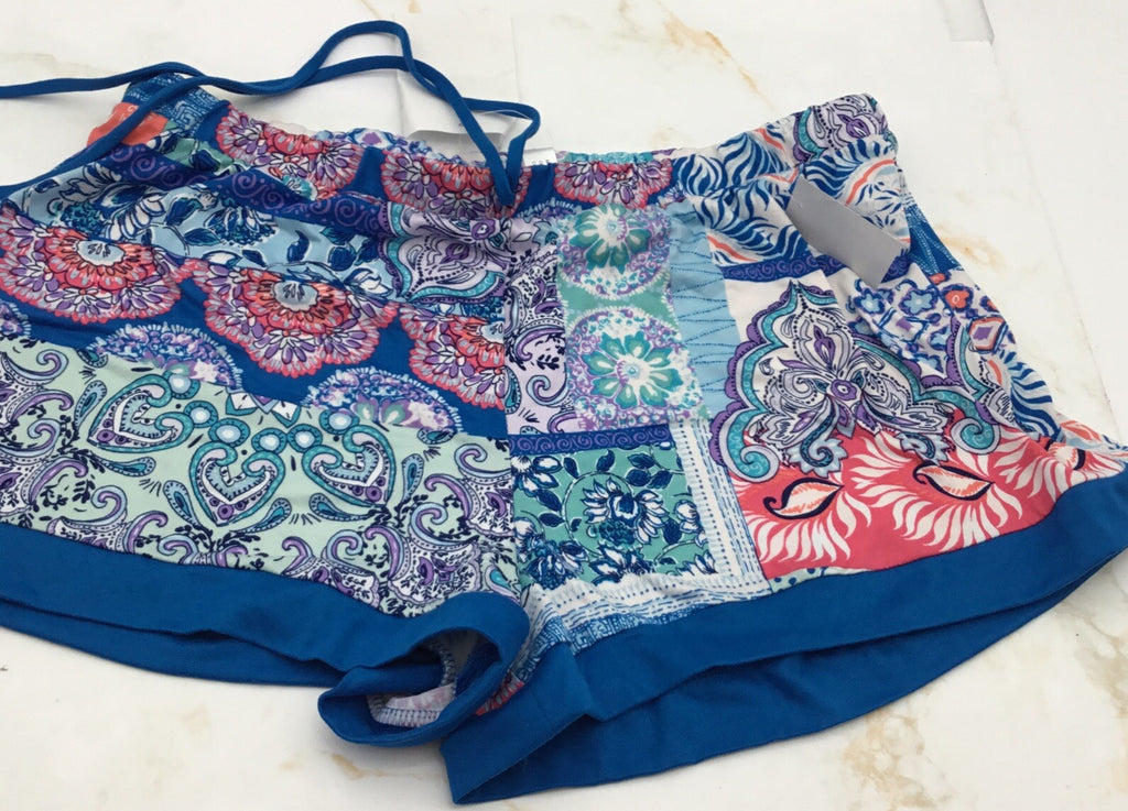 linea donatella Women’s Sleeping Shorts Blue Small Shorts Only 