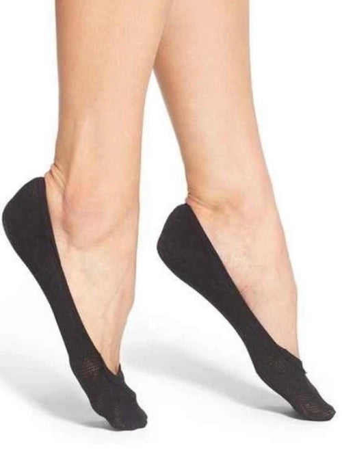 Calvin Klein 2 Pair Cotton Cushion Sole Liner Socks Nude  Sm/Med 5-7