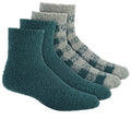 Charter Club Women's 2-Pk. Fuzzy Butter Socks 5-9 Green