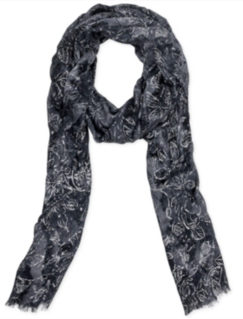 NWT Patricia Nash Bark Leaves Scarf
