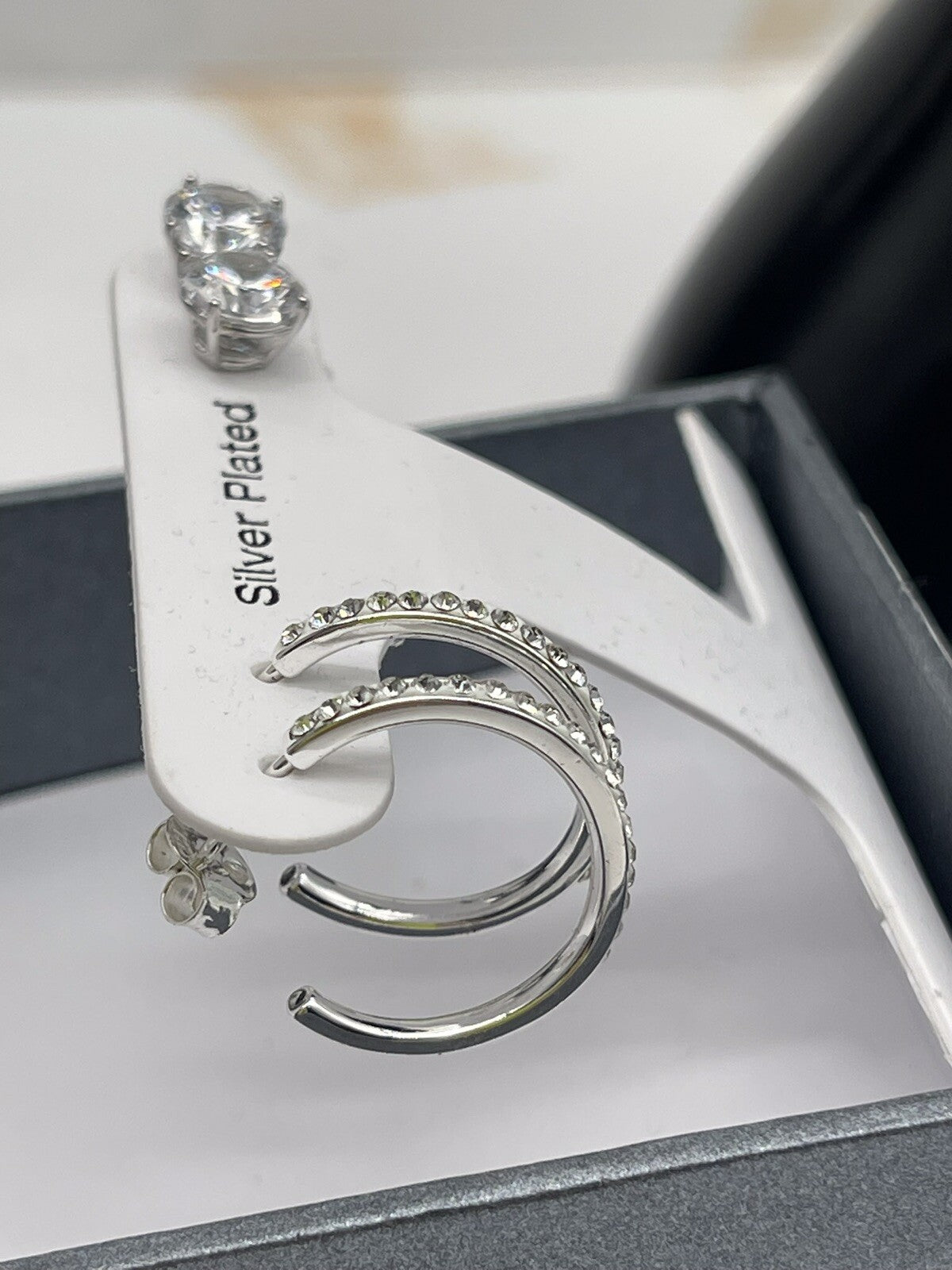 And Now This Silver Plated Women’s Earrings Set