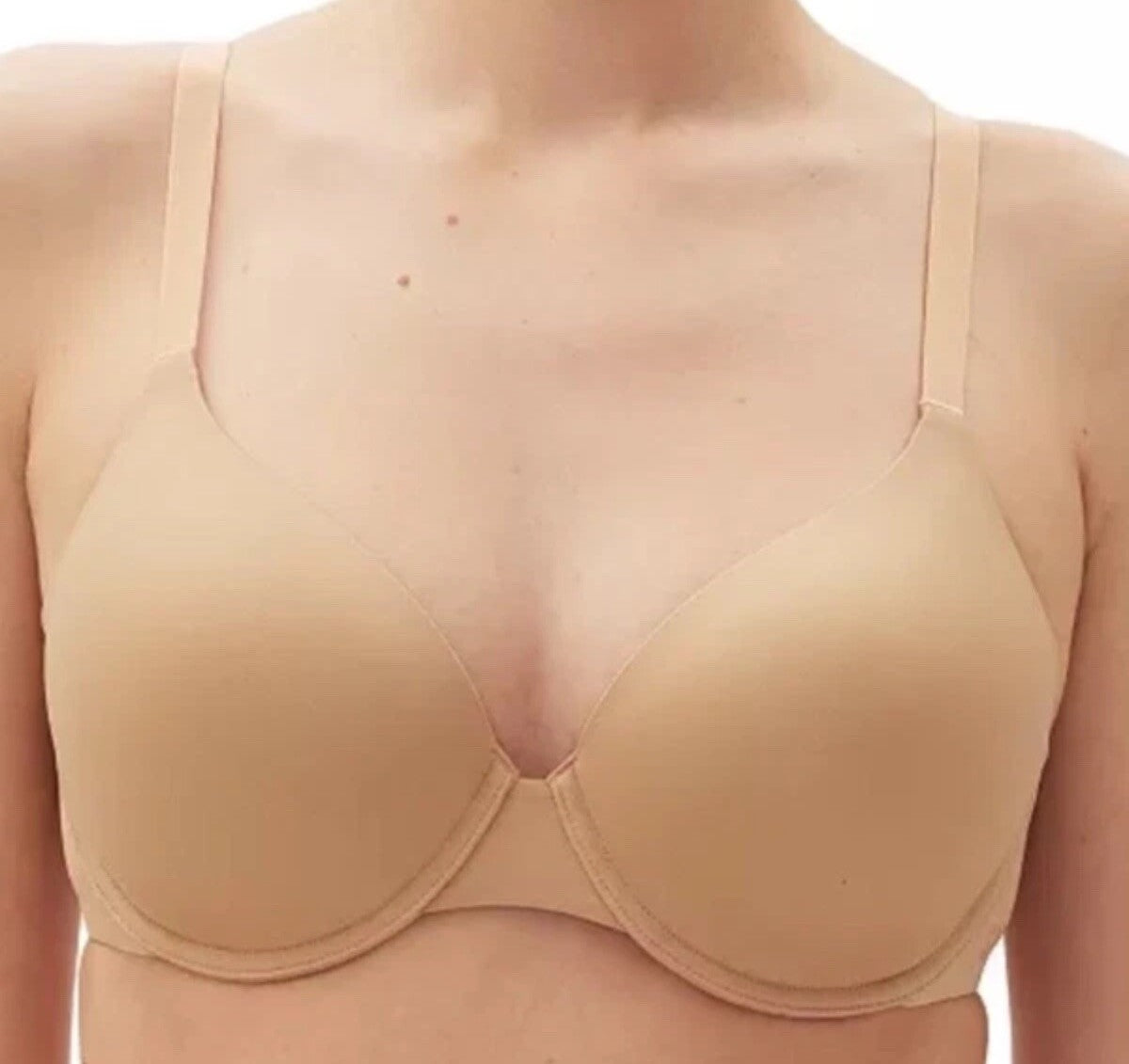 Gap GapBody Women's Everyday Essentials T-Shirt Bra-Brush Beige-34DD