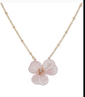 Gold-Tone Openwork Flower Pendant Necklace, 16" + 3" extender