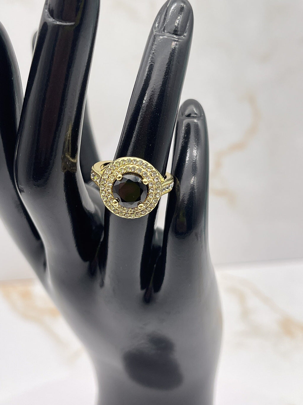 Charter Club Cubic Zirconia Gold Plated Ring Size 6