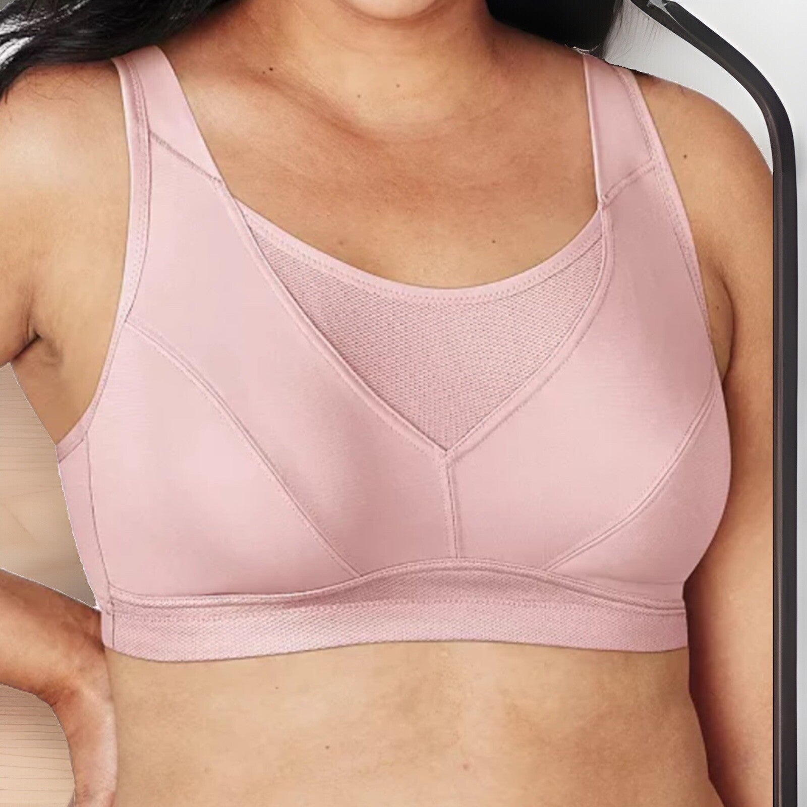 Playtex Women's Secrets Bounce Control Wireless Bra - Pink - SZ 38D