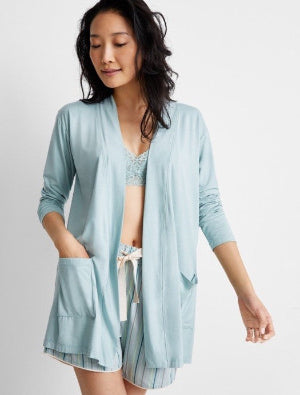 State of Day Women's Knit Open Front Cardigan, Gray Mist, X-LARGE