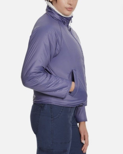 BASS OUTDOOR Women's Reversible Fleece Zip Jacket XL Gardenia Color