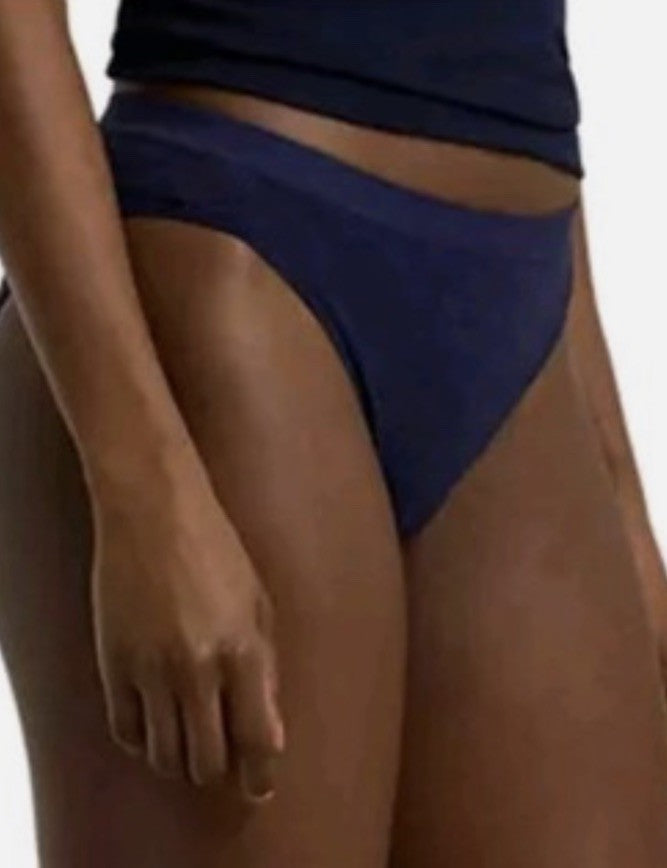 Ralph Lauren Women's Monogram Mesh Jacquard Bikini Brief Underwear Navy S