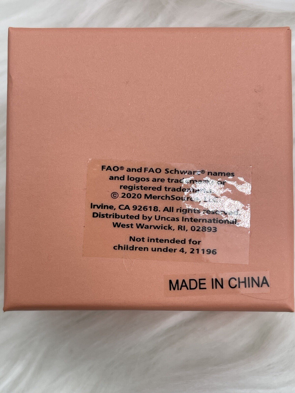 FAO SCHWARZ Sterling Silver Cross Necklace Boxed 18 Inch Small 