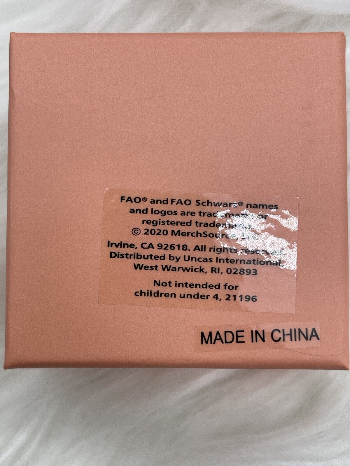 FAO SCHWARZ Sterling Silver Cross Necklace Boxed 18 Inch Small 