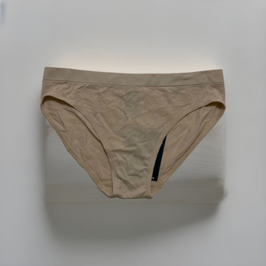 Ralph Lauren Women's Monogram Mesh Bikini Underwear, Light Truffle, S