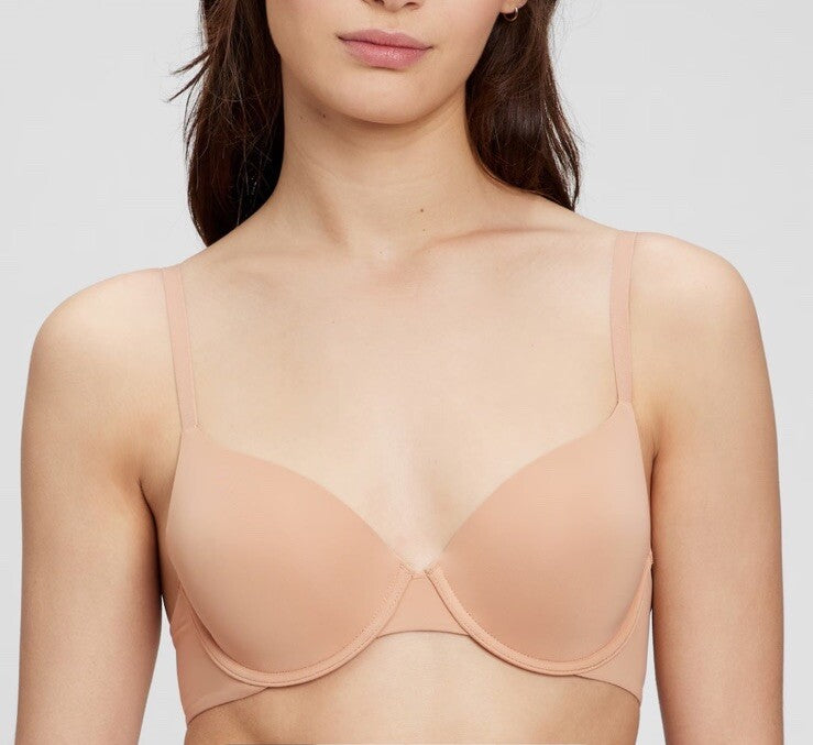 GapBody Everyday T-shirt Bra 34D Brush Beige 
