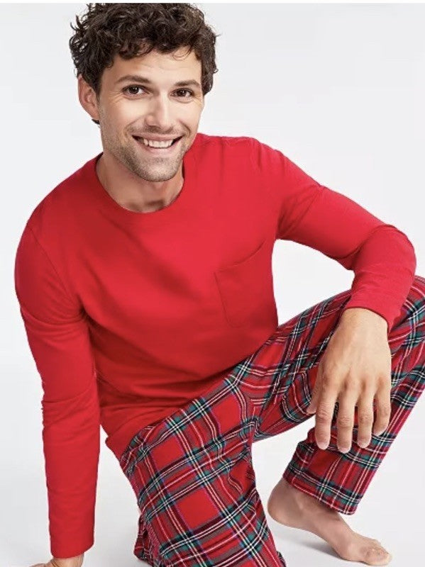 Family Pajamas  Men's Mix It Brinkley Plaid Family Shirt Only S