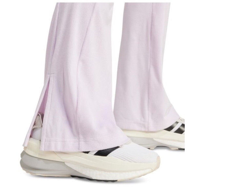 adidas Women's Tiro Ribbed Velour Flared leggings Size S Ice Lavender 