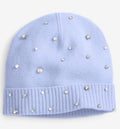 Charter Club Cashmere Beanie Crystal Embellished Cuffed Hat Fresh Orchid