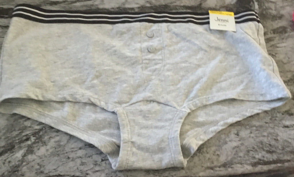 Jenni Women's Boyshorts Underwear Hthr Grey M 