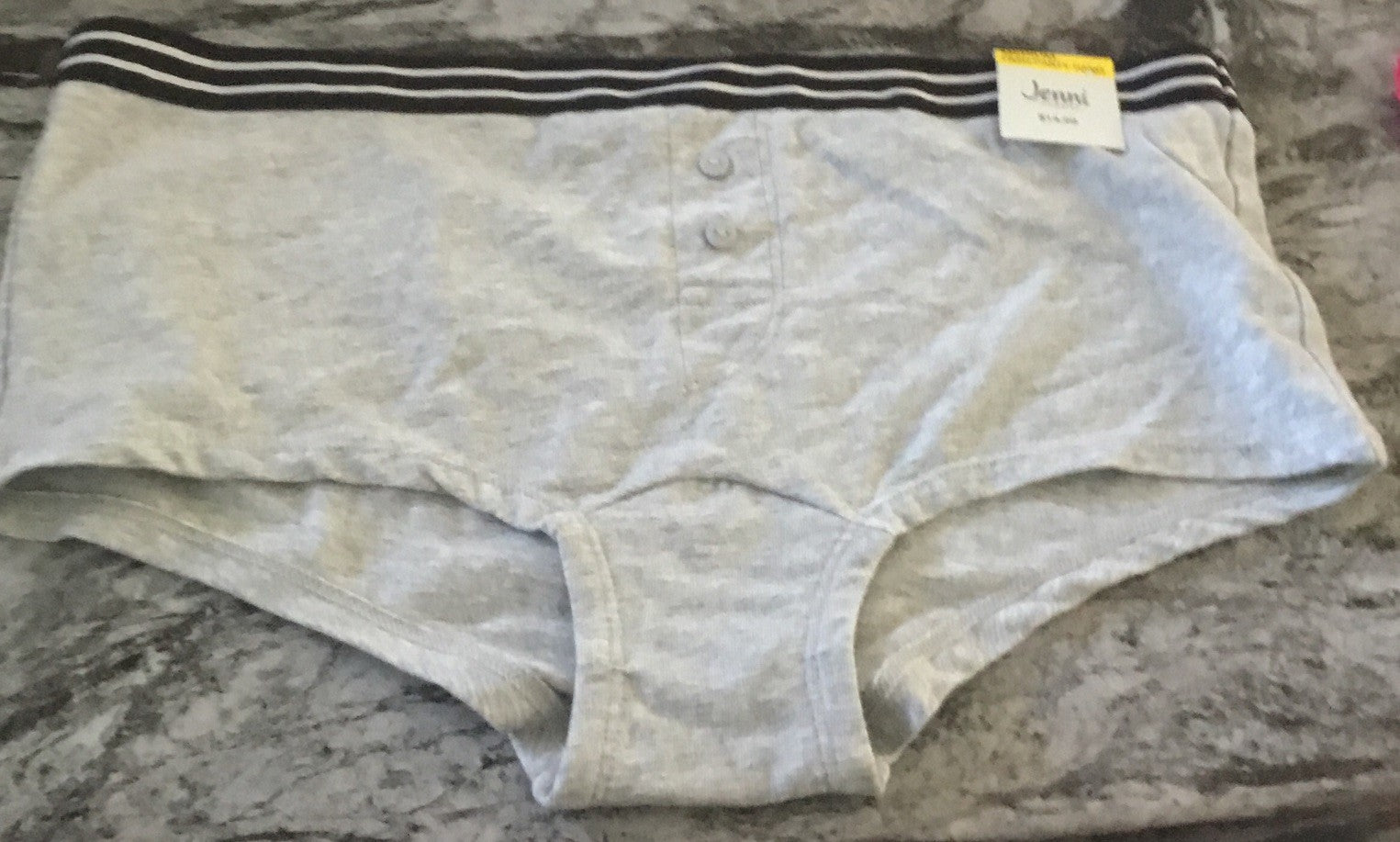 Jenni Women's Boyshorts Underwear Hthr Grey M 