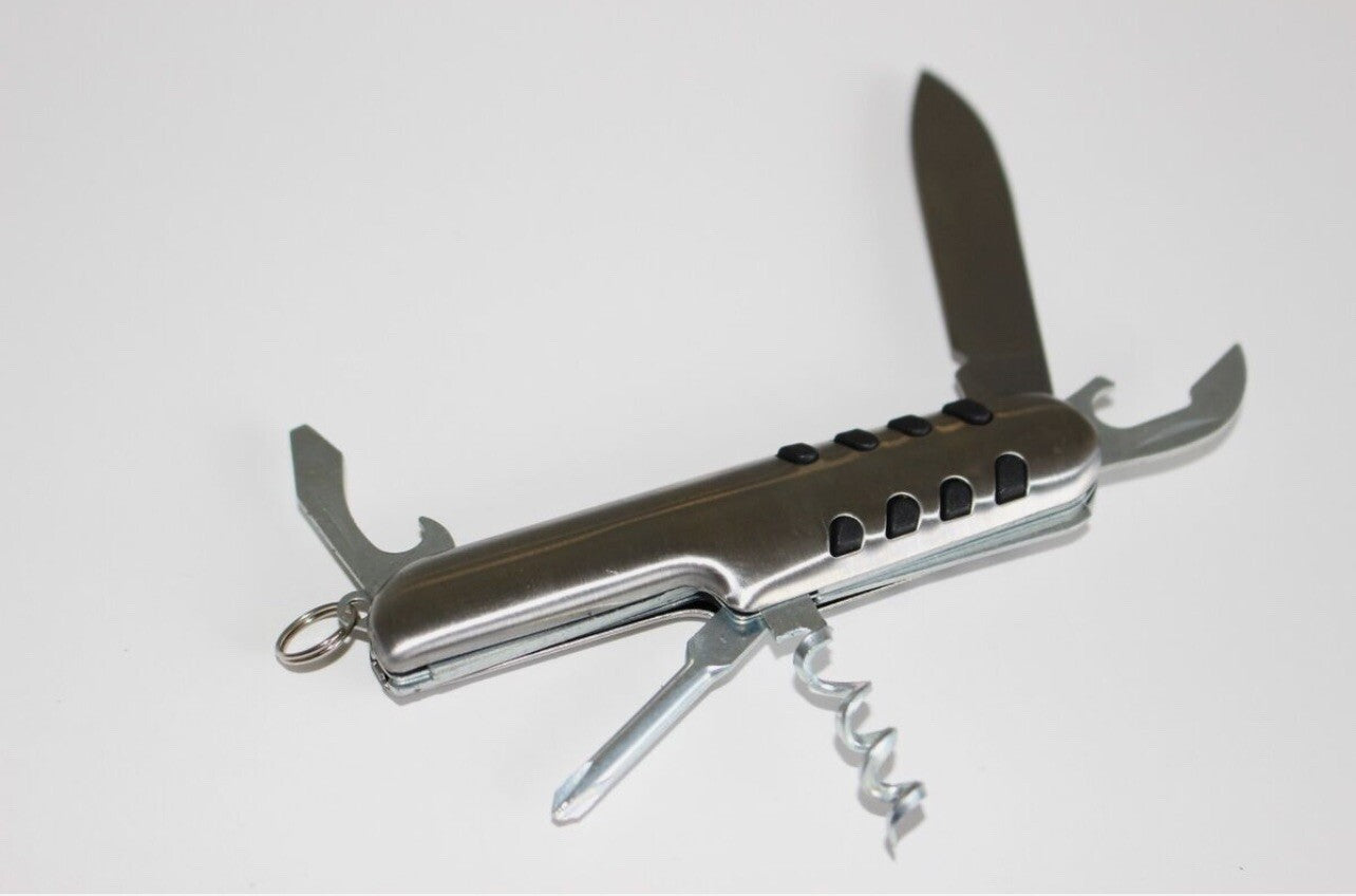 Scout Camping Knife Pocket Multi Tool Swiss Silver Pocket Knife