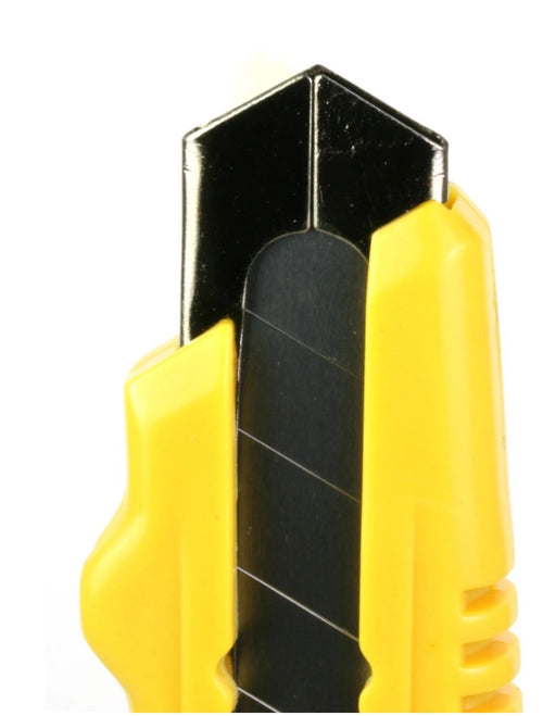 Bazic Yellow Retractable Snap-Off Utility Cutter Ergonomically designed 18mm