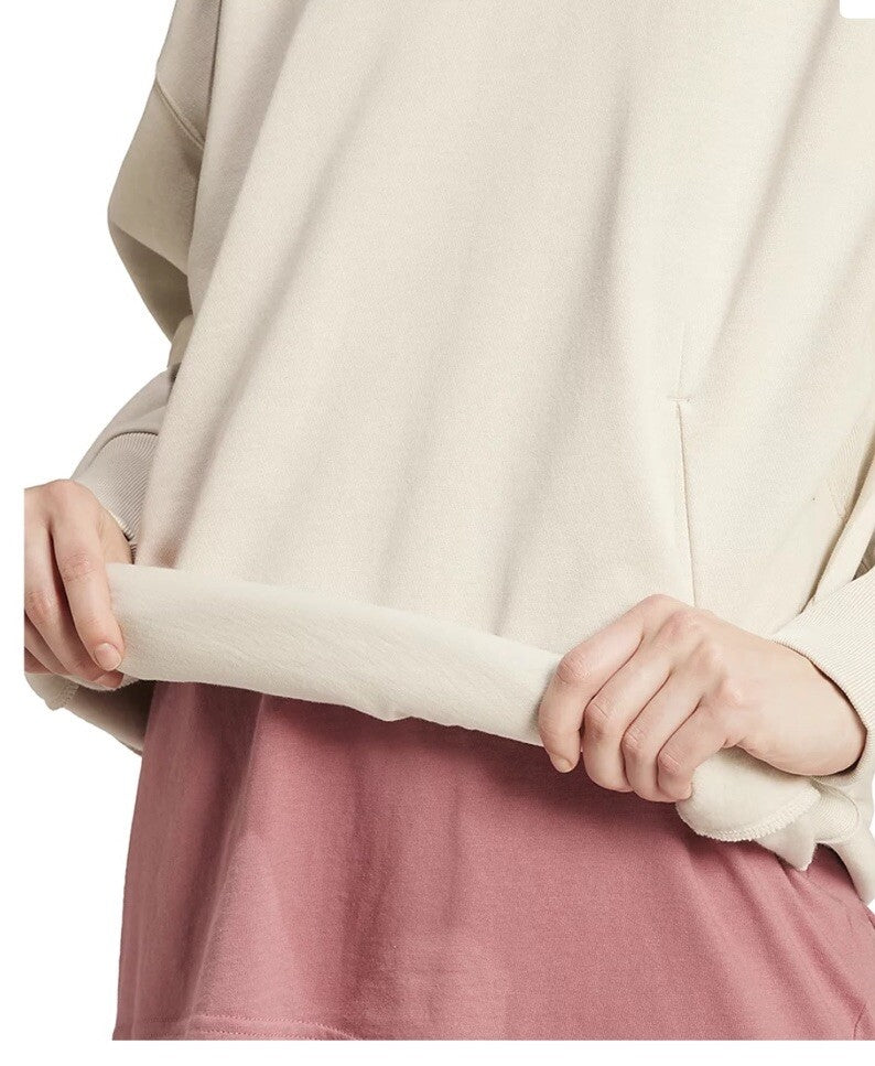 Adidas Women's All Szn Boyfriend Fleece Hoodie, Alumina, M