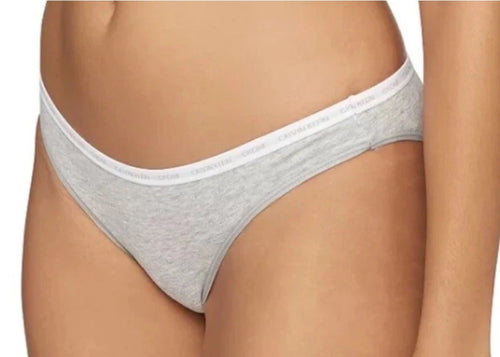Calvin Klein CK One Cotton Singles Bikini Underwear Heather Gray S