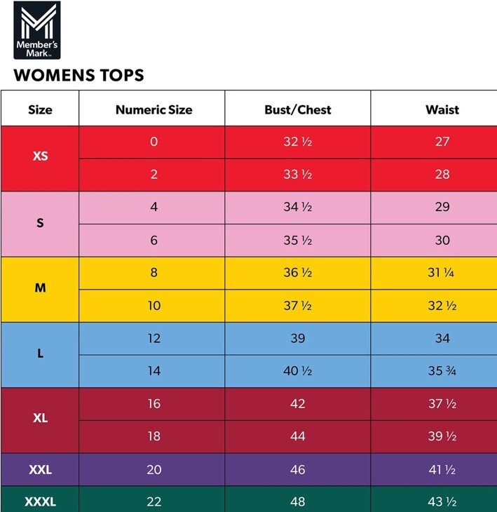 Members Mark Women’s Long Sleeve Active Tee Size S