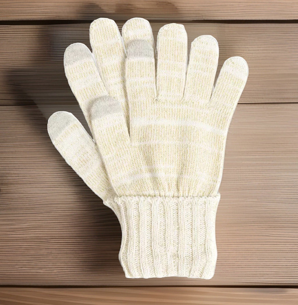 Style & Co. Women's Shine Gloves, Ivory, One Size