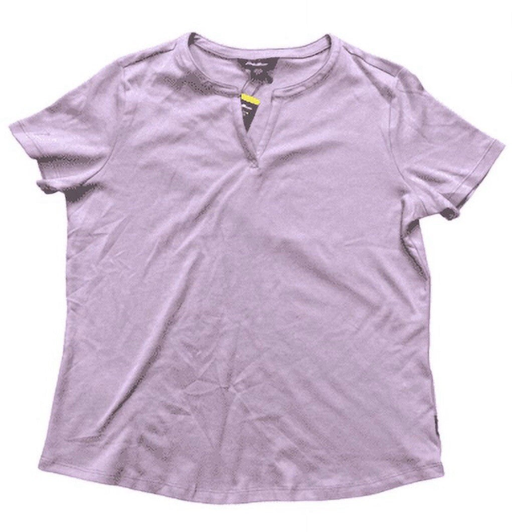 Eddie Bauer Women's Soft Easy Fit Short Sleeve V Neck Tee Medium Turquoise