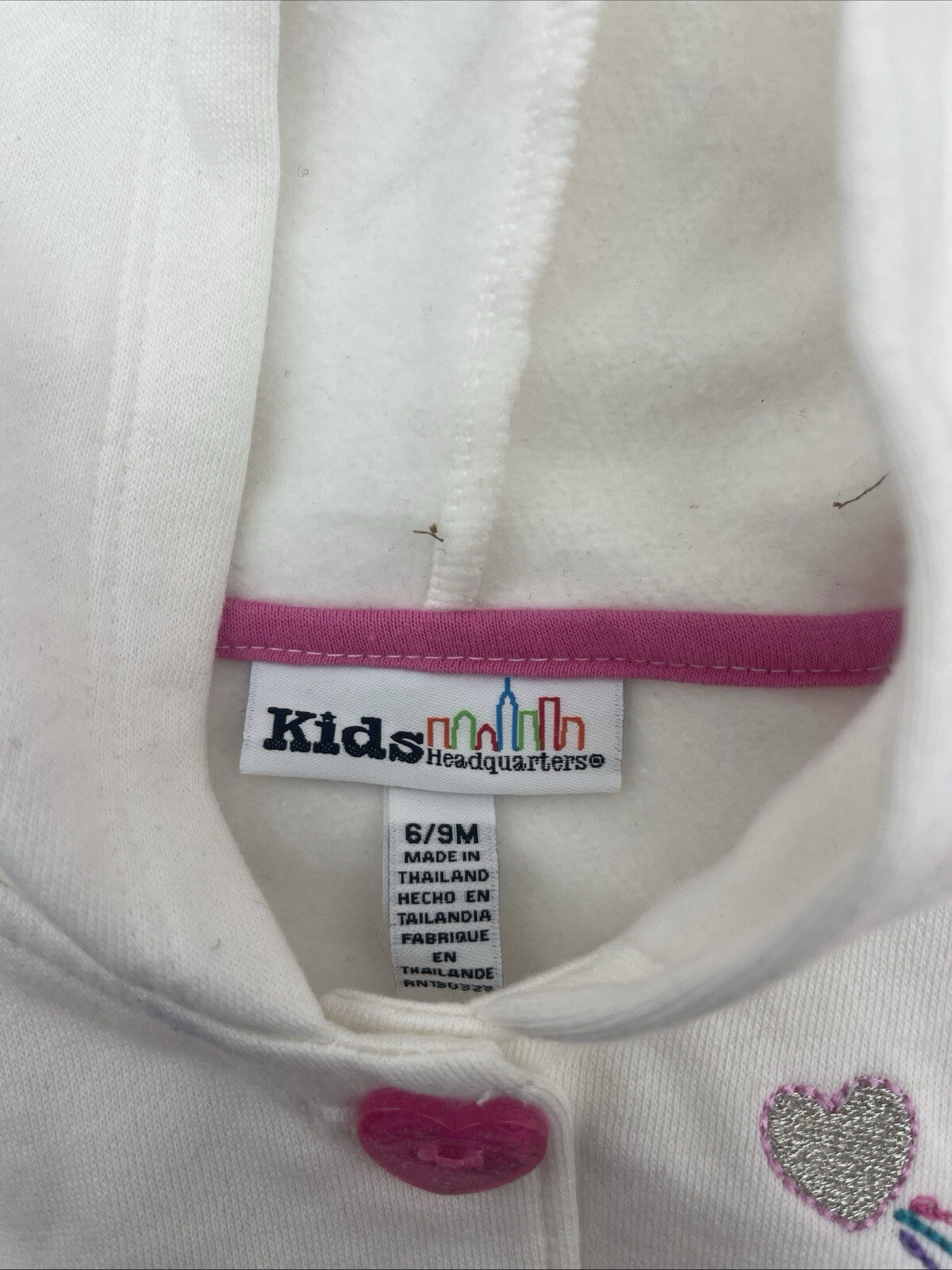 Kids Headquarters Toddler Girls Hooded Jacket 3 Pieces Size 6-9 Months 
