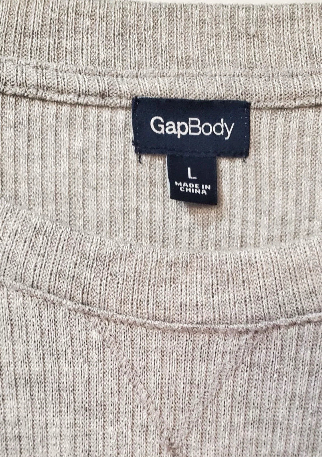 Gap Women's Grey GapBody 2-Pc Packaged Long-Sleeve Jogger Pajamas Set, Size L