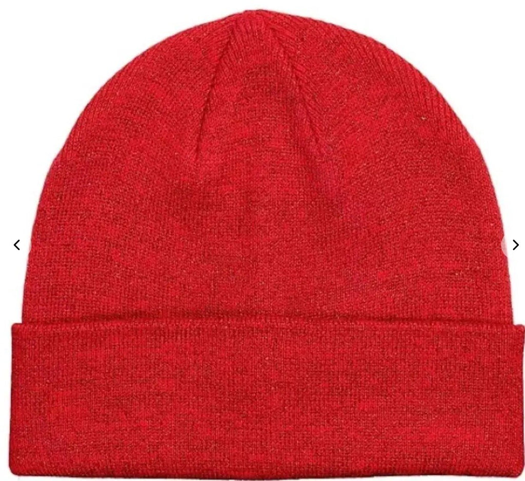 Kate Spade Women's Metallic Bow Flower Stud Beanie Red Sparkle 