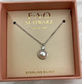 F. A. O Schwarz Sterling Silver Small Pearl Necklace