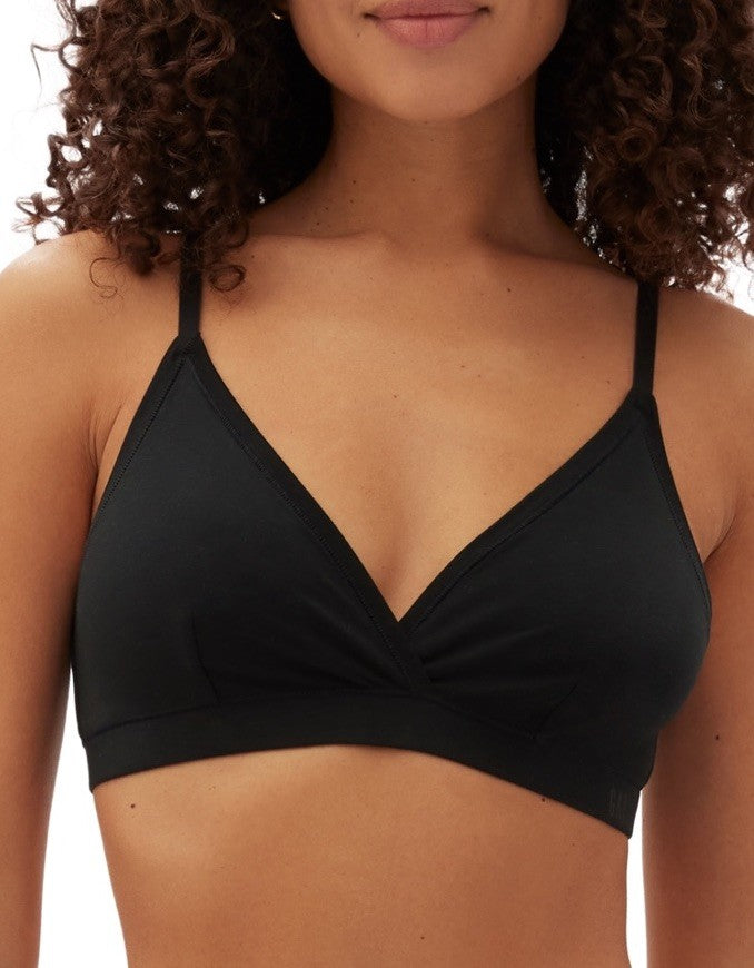 Gap GapBody Women's Breathe Full Coverage Bralette, Black, Large,