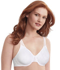 Bali Passion for Comfort Seamless Underwire Minimizer Bra Lace White 44C