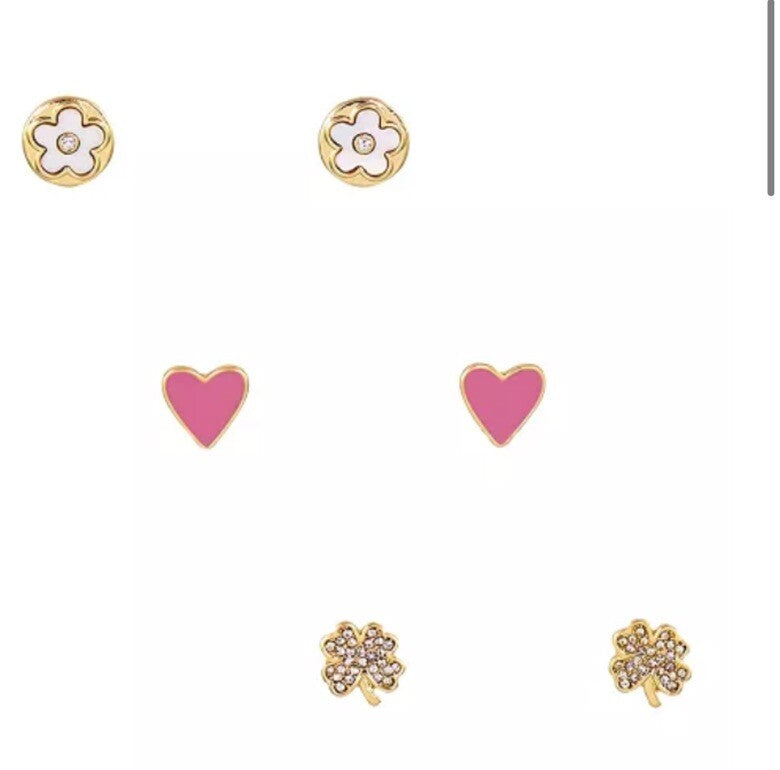 Laura Ashley Stud Earring Set, 6 Piece