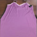 I.n.c. International Concepts Women's Satin Lace-Trim Chemise, Lilac, XL